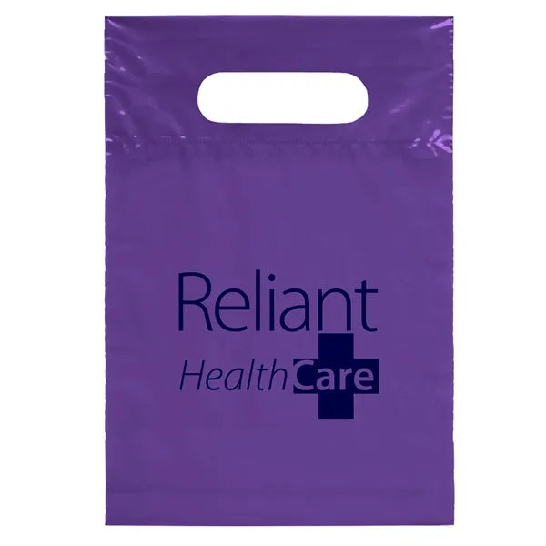 7W x 10 1/2H Die Cut Handle Bag - Flexo Ink Print