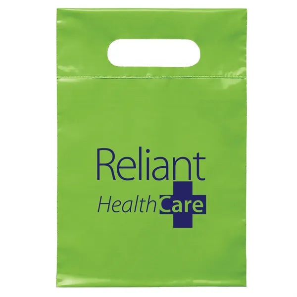 7W x 10 1/2H Die Cut Handle Bag - Flexo Ink Print