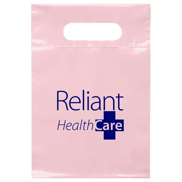 7W x 10 1/2H Die Cut Handle Bag - Flexo Ink Print