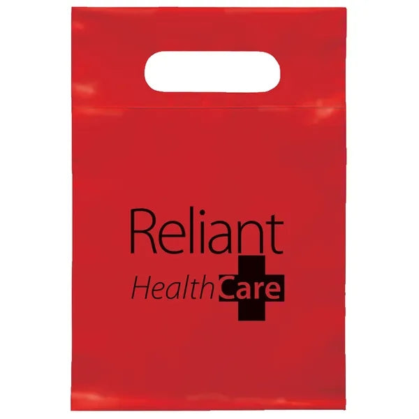 7W x 10 1/2H Die Cut Handle Bag - Flexo Ink Print