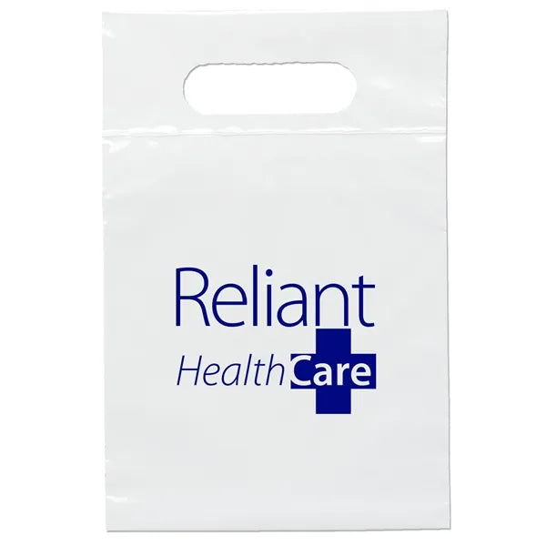 7W x 10 1/2H Die Cut Handle Bag - Flexo Ink Print