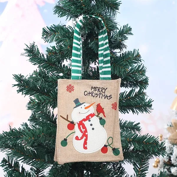Promo Top seller OEM Christmas Jute Bag
