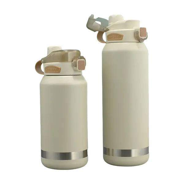 37OZ Large Insulated Stainless Steel Sports Bottle W. Straw