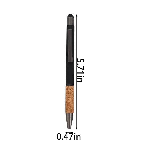 Cork Metal Stylus Pen Eco-friendly Ballpoint