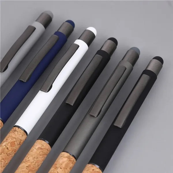Cork Metal Stylus Pen Eco-friendly Ballpoint