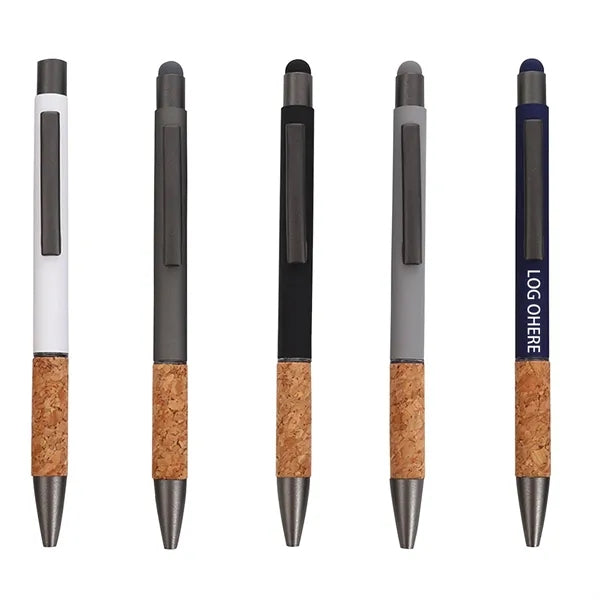 Cork Metal Stylus Pen Eco-friendly Ballpoint
