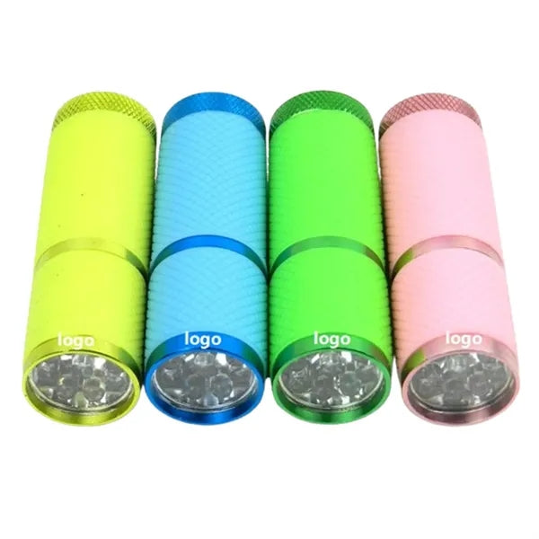 9 LED Portable Aluminum Flashlight