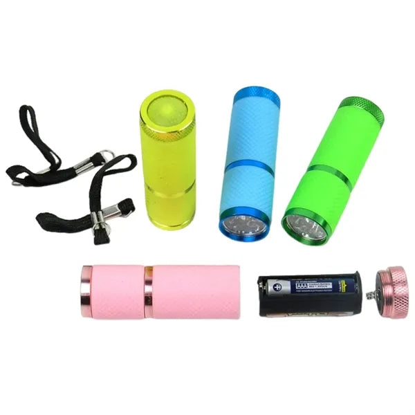 9 LED Portable Aluminum Flashlight