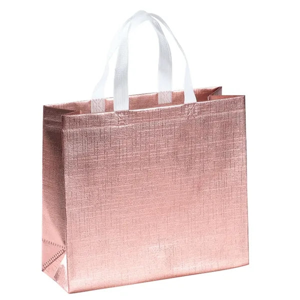 Metallic Laminated Carry Bag ( 12.6"x11"x4.7"w)