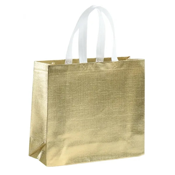 Metallic Laminated Grocery Bag ( 15.7"x11.8"x4.7"w)