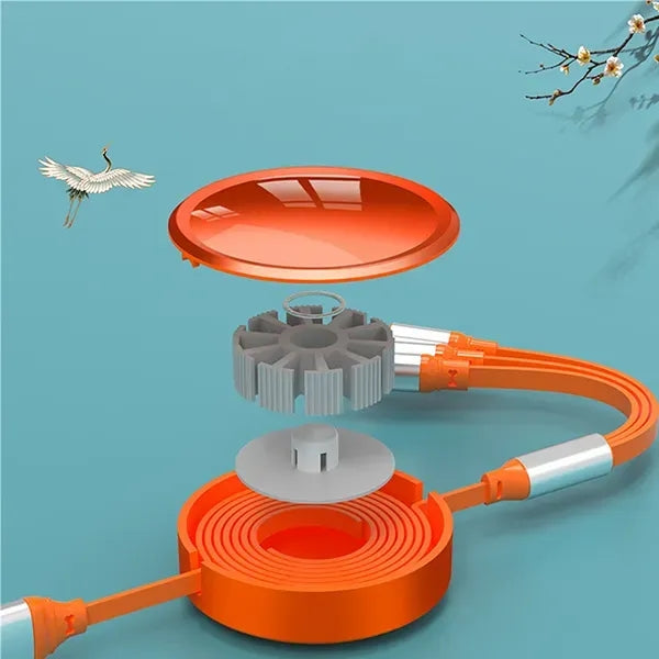 3-in-1 Retractable Fast Charging Cable Travel Accessories