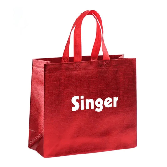 Metallic Laminated Carry Bag ( 12.6"x11"x4.7"w)