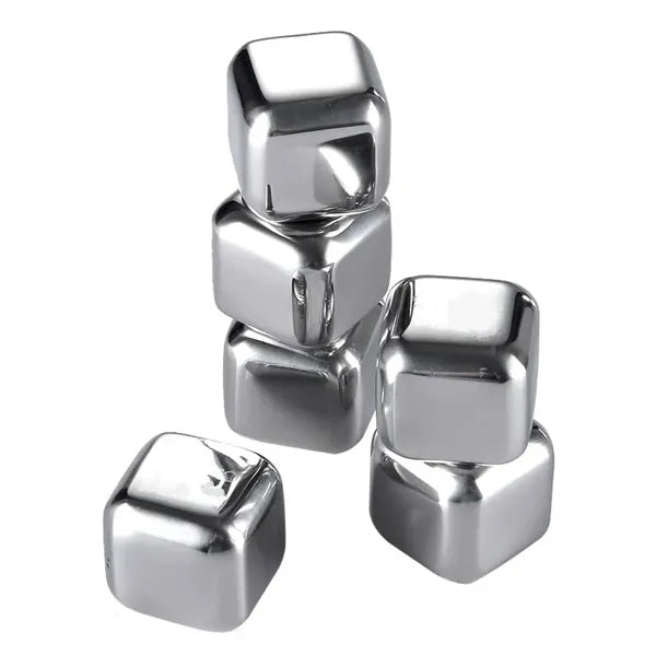 Whiskey cube Stainless Steel Metal Ice Chilling Stones