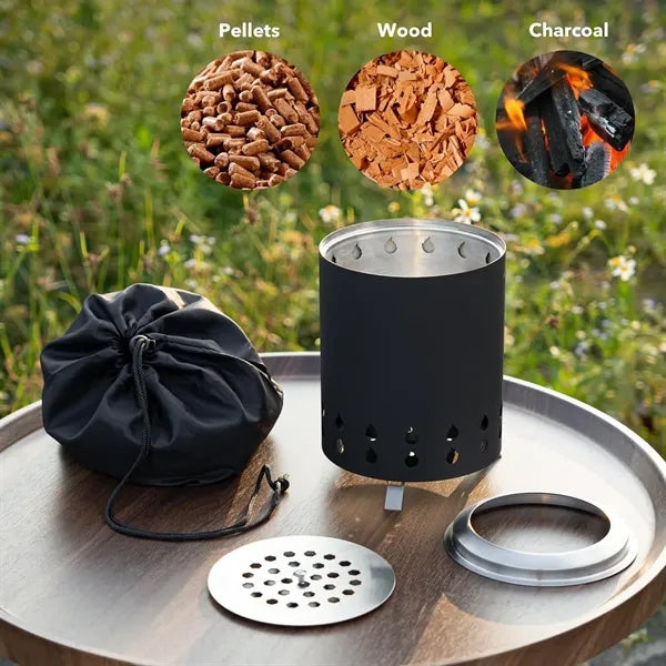 Portable Smokeless Tabletop Fire Pit For Camping