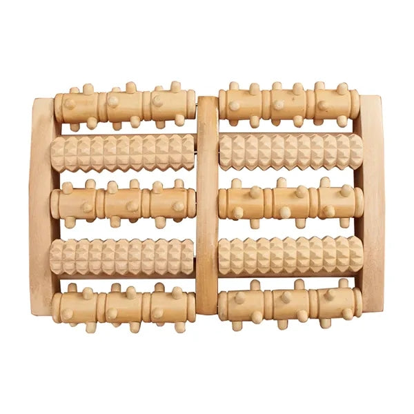 Wooden Roller Relaxation Stress Relief Foot Massager