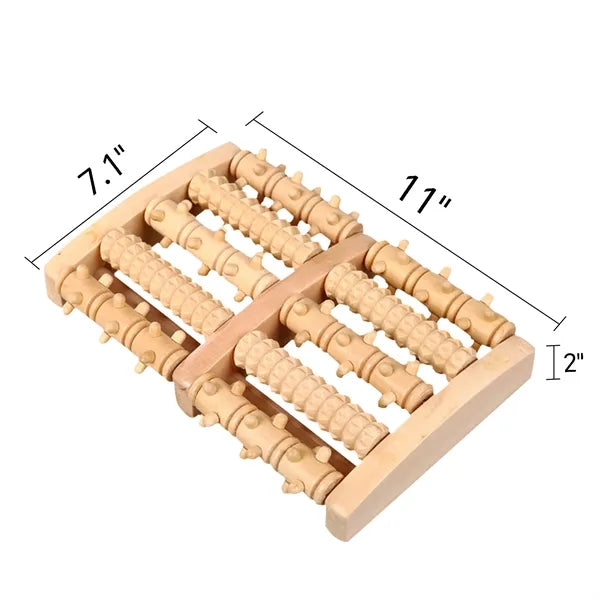 Wooden Roller Relaxation Stress Relief Foot Massager