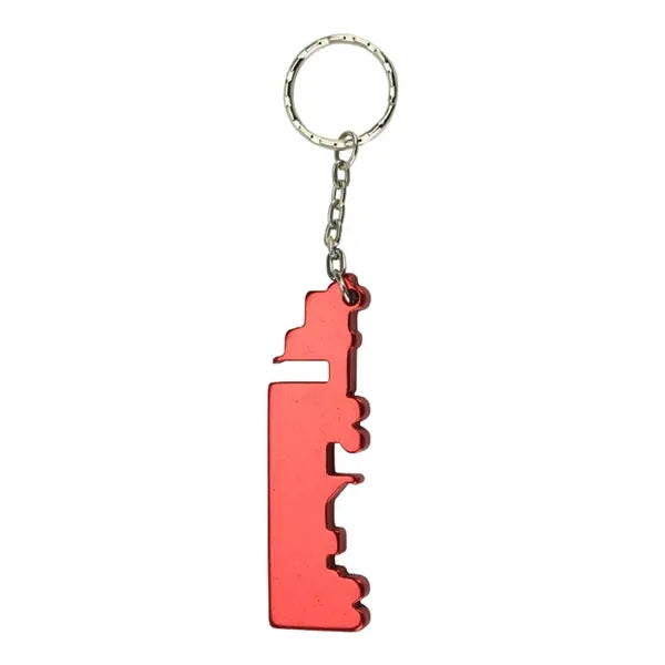 Advertising Truck Shaped Bottle Opener With Key Ring