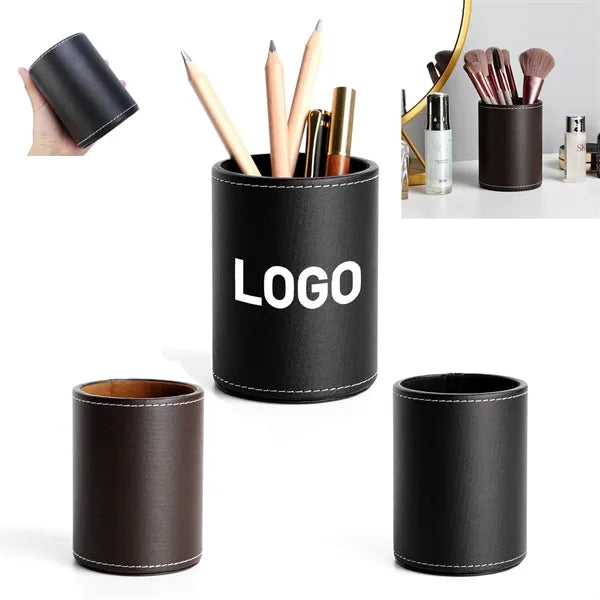 Pen And Makeup Canister Desktop Organizer