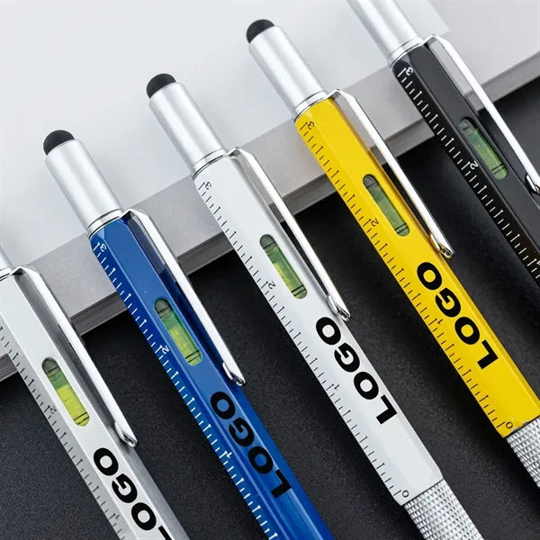 6-in-1 Custom Aluminum Multi-Tool Tech Pen
