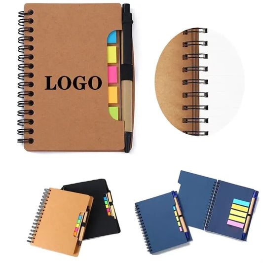 Notebook with Sticky Notes