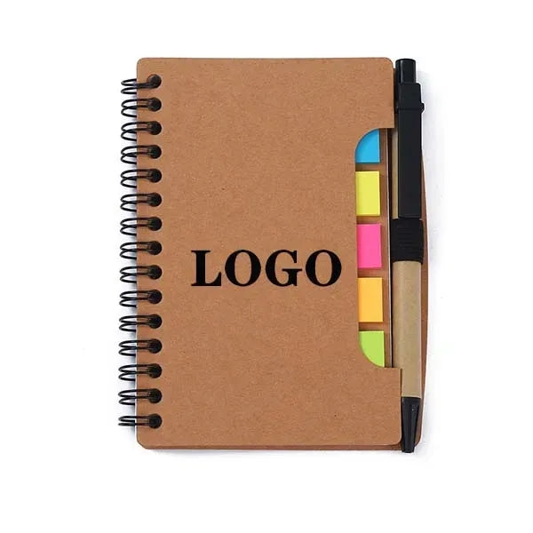 Notebook with Sticky Notes