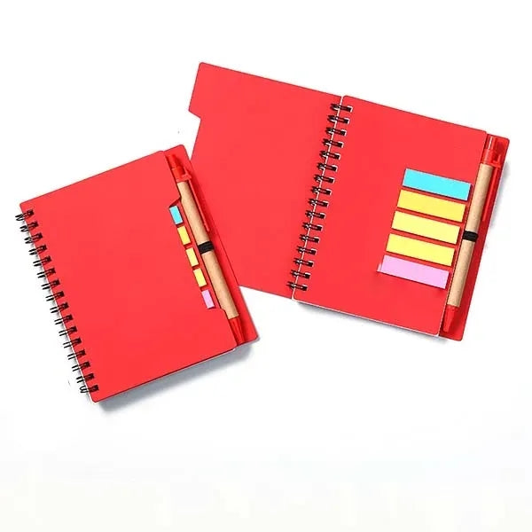 Notebook with Sticky Notes