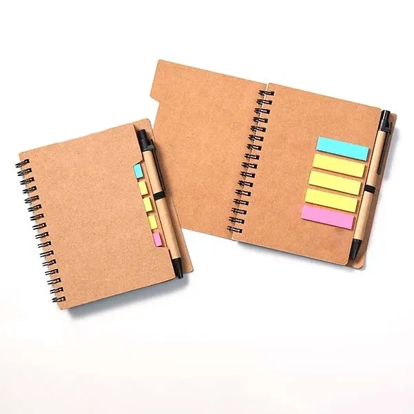 Notebook with Sticky Notes