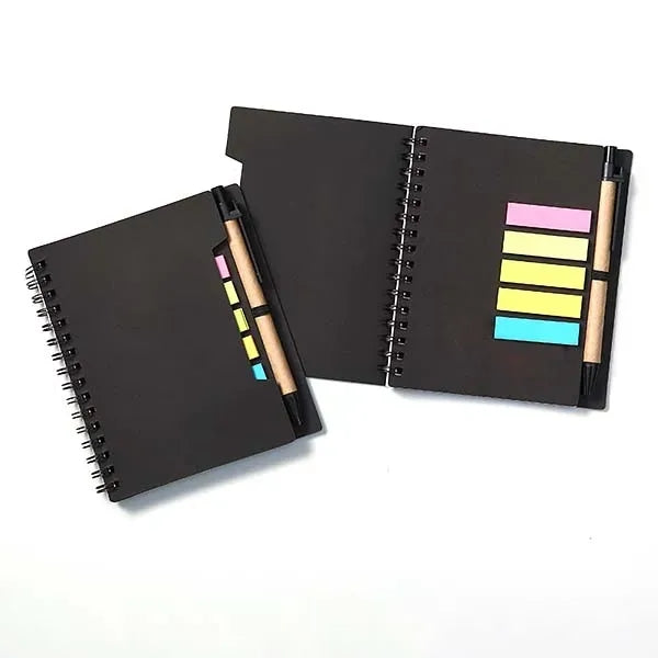 Notebook with Sticky Notes