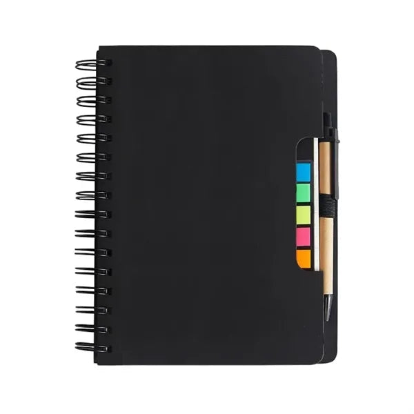 Notebook with Sticky Notes