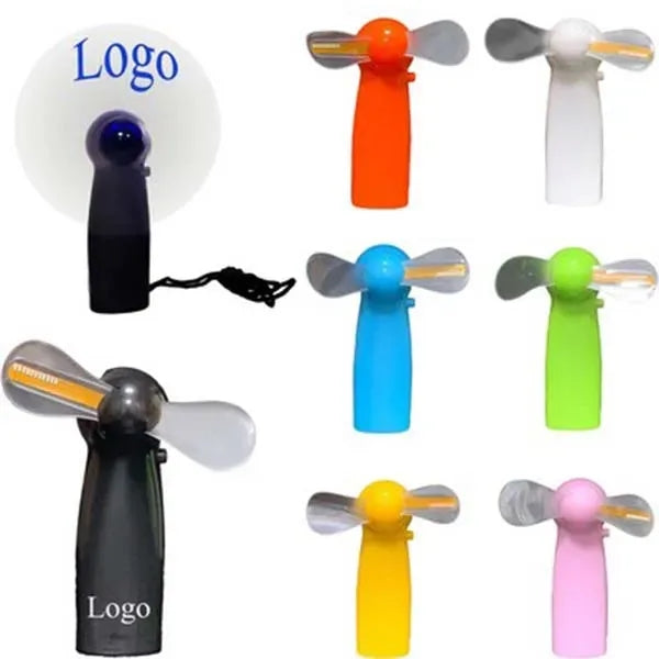 Flashing Word Handheld Fan