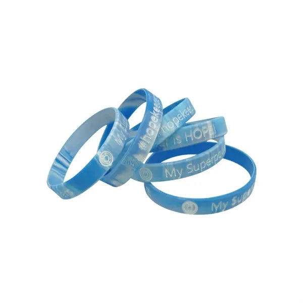 Blue Mixed Color Silicone Wristband