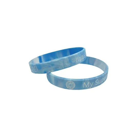Blue Mixed Color Silicone Wristband
