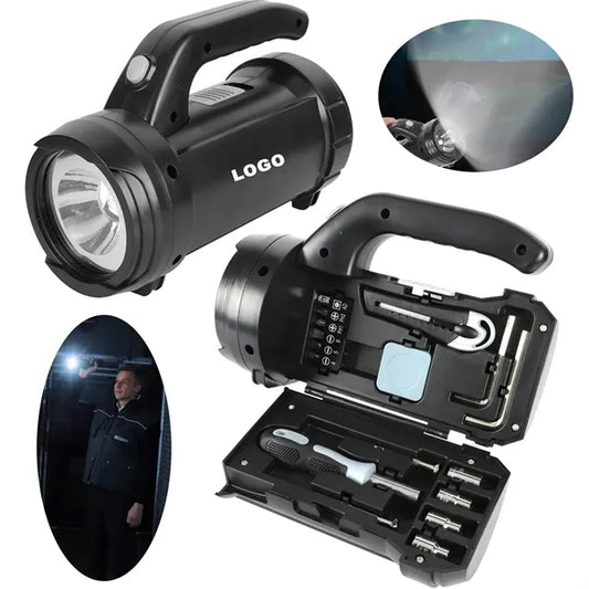 Household Emergency Preparedness Tool Set with Flashlight
