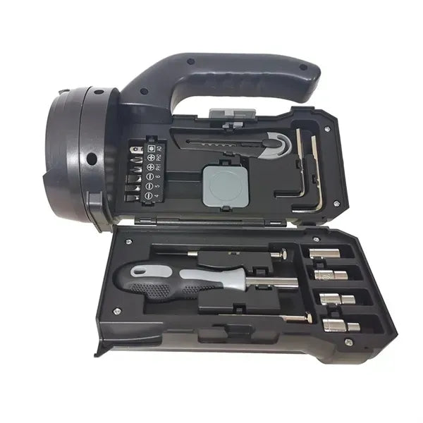 Household Emergency Preparedness Tool Set with Flashlight