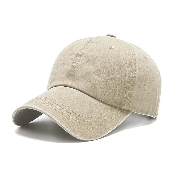 Unisex Cotton Washed Adjustable Baseball Cap-Embroidered