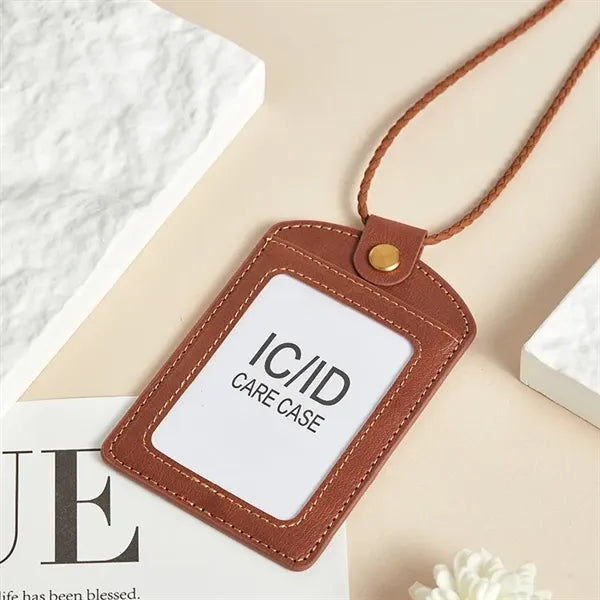 Logo PU ID Holder
