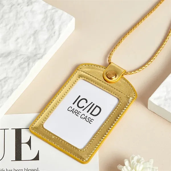 Logo PU ID Holder