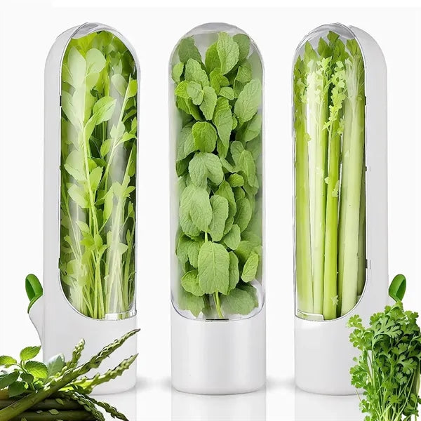 Herb Saver for Refrigerator Pod Fresh Keeper Bottle