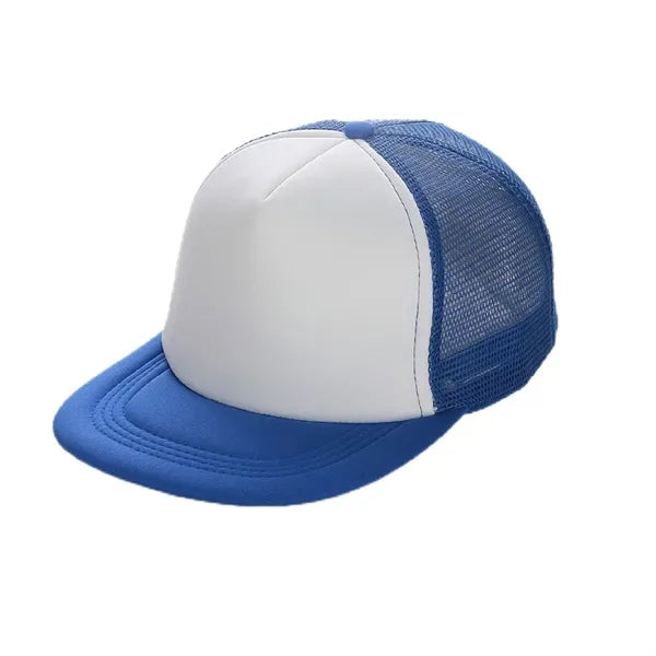 Five Panel Flat Brim Foam Front Mesh Back Trucker Cap