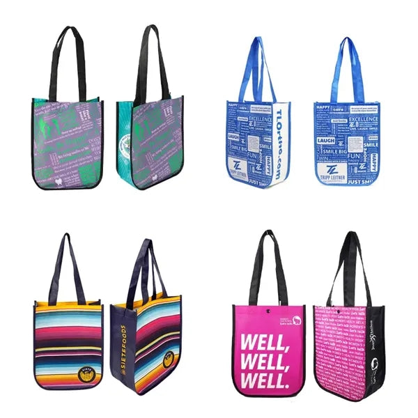 Full Color Round Corner Laminated Non-woven Tote Bag