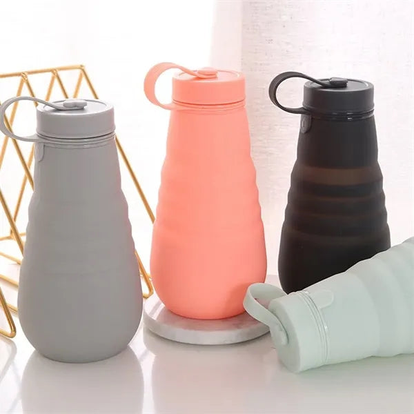 16oz Collapsible Water Bottle Camping Cup Reuseable Leak