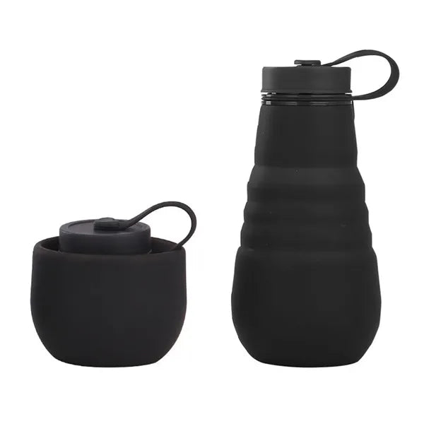 16oz Collapsible Water Bottle Camping Cup Reuseable Leak