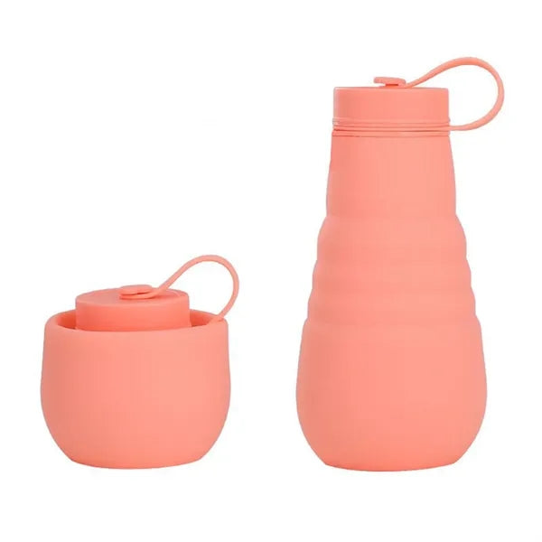 16oz Collapsible Water Bottle Camping Cup Reuseable Leak