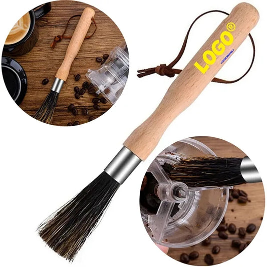 Coffee Grinder Cleaning Brush Beech Wood Dusting Accessories