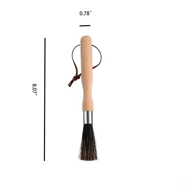 Coffee Grinder Cleaning Brush Beech Wood Dusting Accessories