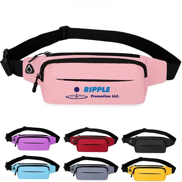 Outdoor Fitness Lightweight Waterproof Crossbody Waist Bag