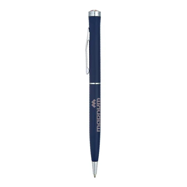 Epoxy Silver Trim Ballpoint Pen