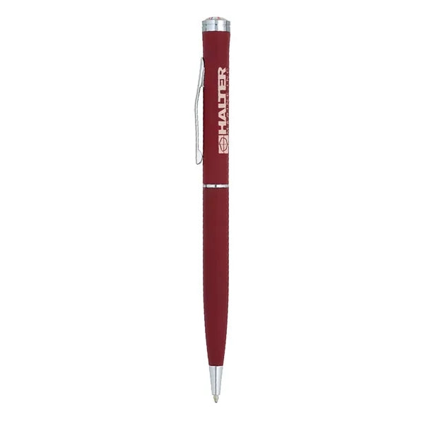 Epoxy Silver Trim Ballpoint Pen