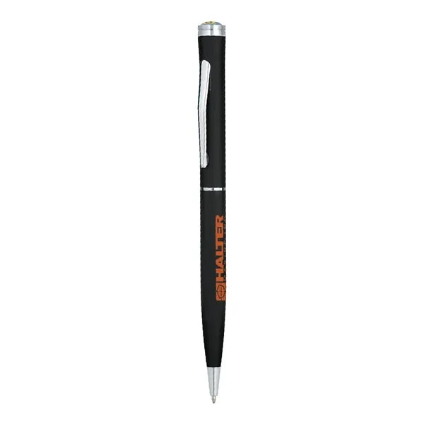 Epoxy Silver Trim Ballpoint Pen