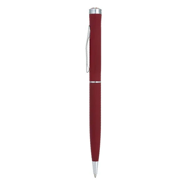 Epoxy Silver Trim Ballpoint Pen